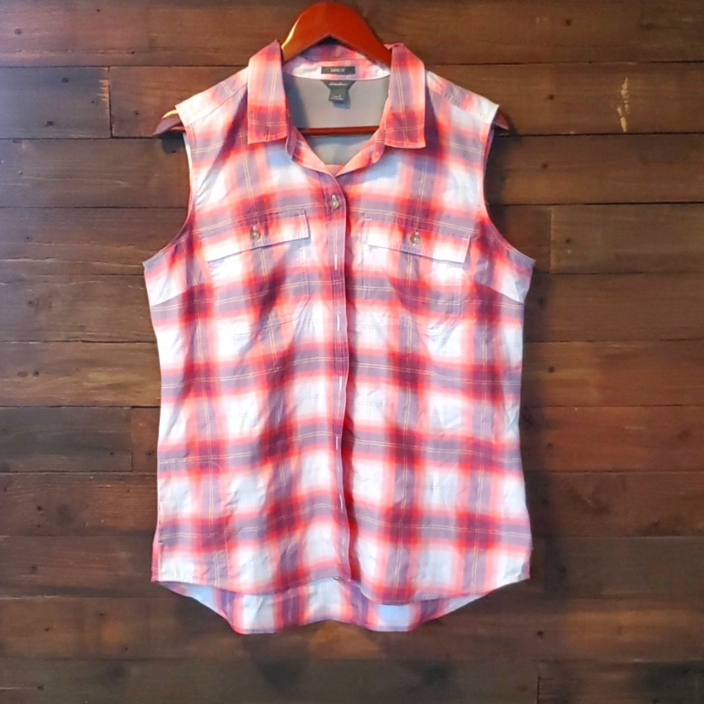 NOWT Eddie Bauer sleeve less shirt large
